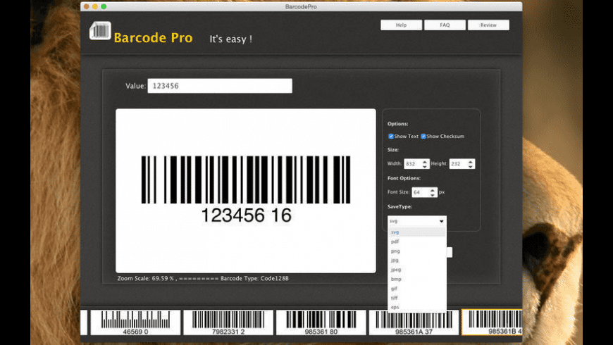 Barcode Pro Software For Mac